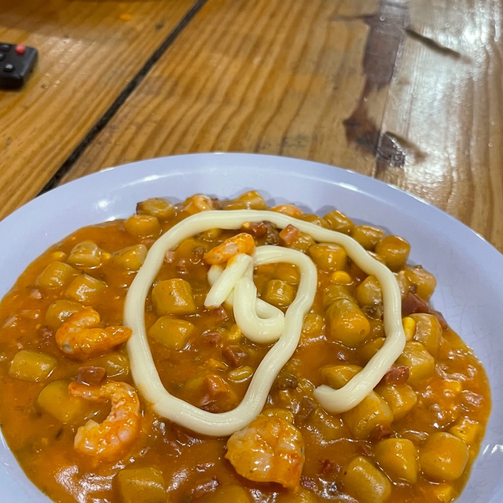 Nhoque com camarão